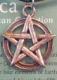 AzureGreen: Wicca PENTACLE pendant SV925