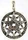 AzureGreen Knot Work Pentagram pendant
