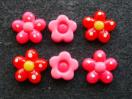プラパーツ 手芸・アクセサリーパーツ  お花 パーツ 6個セット