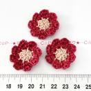 1*ハンドメイド♪花びらよれないお花モチーフ 10