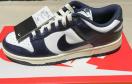 NIKE WMNS DUNK LOW PRM  MidnightNavy and Whith  25.5cm Vigp