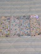 3D FUN STICKERS 4���Z�b�g�@�I�o�P�[�k