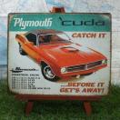 新品【ブリキ看板】Plymouth Barracuda/プリムス・バラクーダ Catch It