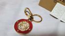 正規レア ロエベ アマソナ フック サークルリング ラウンドコンビキーリング 赤 アナグラム チャームロゴキーホルダー L 付属有