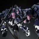 トリプルアクションベース付 RG 1/144 黒い三連星専用ザクII 3機セット プレミアムバンダイ限定