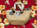 可愛い☆カゴbag☆クジラのチャーム付き☆