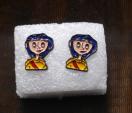 新品 コララインとボタンの魔女 ピアス
