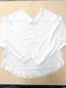 白の長袖カットソー◆フリーsize