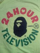 日テレ APE エイプ NIGO デザイン 24時間テレビ チャリティー Tシャツ イエロー Mサイズ