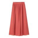 送料無料●光沢 サテンエアリーロングスカート●ピンク●美光沢●M