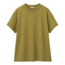 GUスムースTシャツ オリーブ XXLサイズ OLIVE 綿100% GUスムースTシャツ オリーブ XXLサイズ OLIVE 綿100%