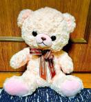 新品 マイローズベア ピンク ぬいぐるみ ふわふわ クマ テディベア 人形 くま クマ 熊 りぼん リボン 30cm ローズ ボア