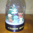 Country Bearsパウダースノー置物・スノードーム