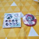 新品*鬼滅の刃*ぺたん娘-和傘-缶バッジ*猗窩座*ミニキャラ*57o*デフォルメ