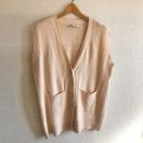 ◆ZARA/ザラ◆ニットベスト★アイボリーM*オーバーサイズ*秋コーデ♪
