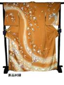 【最高峰】新品同様 暈し染め 金彩 吉祥枝花文 訪問着 身丈169cm 裄丈66.5cm T3335