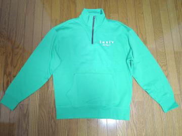 Vi Levi's [oCX 1/4 Wbv XEFbg SM O[ ZIP GREEN SWEATJbg\[RELAXED