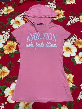 Le souk☆ルスーク☆半袖ピンクパーカーTシャツ☆