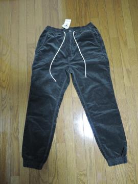 新品 H.R.MARKET ハリウッドランチマーケット ブラッシュドバック ストレッチ コーデュロイ ジョガーパンツ L