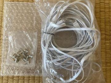 �t���b�g LAN�P�[�u�� cat6 15m  1.3mm�� 1Gbps/250MHz