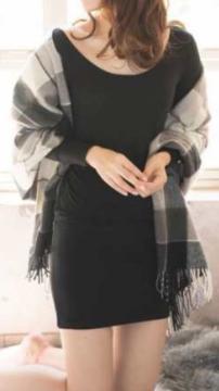 ☆新品☆冬物薄手ボーダーAラインミニワンピース*