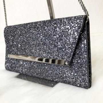 �y�ɔ��i�zJIMMY CHOO �`�F�[���E�H���b�g �p�[�e�B�[�o�b�O �N���b�`�o�b�O �V�����_�[�o�b�O �n���h�o�b�O �O���b�^�[