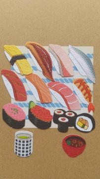 〈★即決あり〉お寿司のシール 14点セット