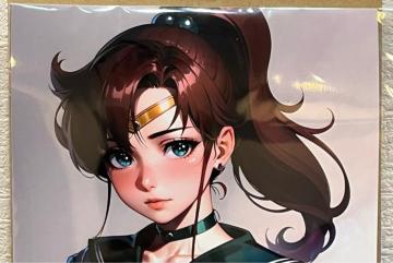 美少女 美女 A4 ポスター AI 美人 イラスト アニメ 同人 セクシー セーラームーン セーラージュピター 木野まこと
