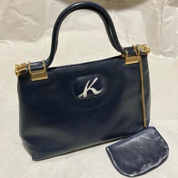 【1円スタート】【Kitamura / キタムラ】 レザー / ハンドバッグ / ポーチ付き