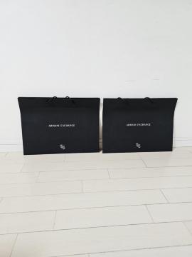 (10) ARMANI EXCHANGE ショップ袋 中 2枚 30.5p×40.5p