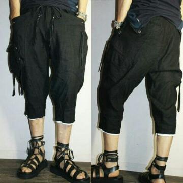 ViKMRII Linen Cargo Half Pants 2