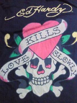 EdHardy ʰި  T LOVE KILLS SLOWLY  ʰ ޸ M