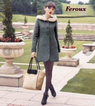 新品 タグ付 Feroux フェルゥ エレガンスウールビーバー コート 2