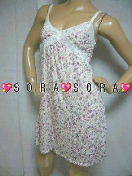 森ガール.フェミニン♪鮮やか 可愛い ふんわり柔らか 涼しげ 小花柄 ミニワンピ