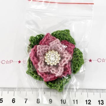 3*ハンドメイド♪ポインセチア風モチーフ 10