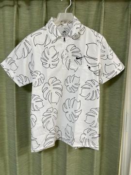 NIKE �i�C�L�@DRI-FIT �n�[�t�W�b�v�����V���c �v���I�[�o�[  �S���t�E�F�A �����V���c�@�z���C�g�@���@�T�C�YM