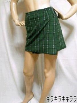 《New》ナチュラル★起毛ビエラ・チェック柄*巻きスカート(ラップスカート)