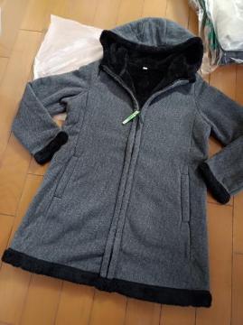 Sユニクロ★内ボアしっとりやわらか.あったかジャンバー.コート★新品同様★今から大活躍★UNIQLO★