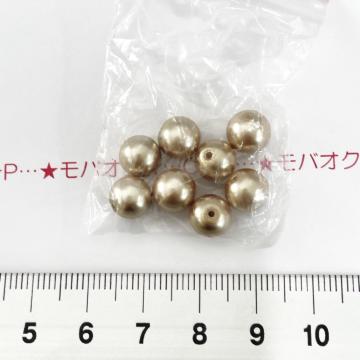 3*ガラスビーズ パール色 25