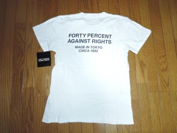 40% FPAR FORTY PERCENTS AGAINST RIGHTS tH[eB[p[Zg TVc  WTAPS