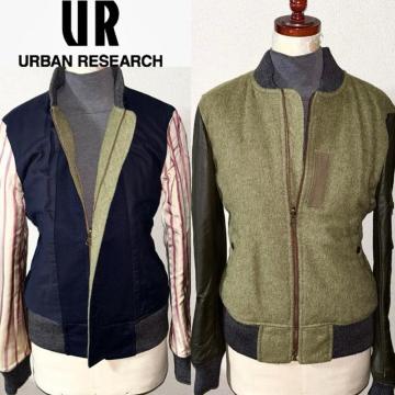 ���i URBAN RESEARCH �A�[�o�����T�[�` �艿3���~�� �r�v ���� ���U�[ MA-1 ���o�[�V�u�� �W���P�b�g M�i��