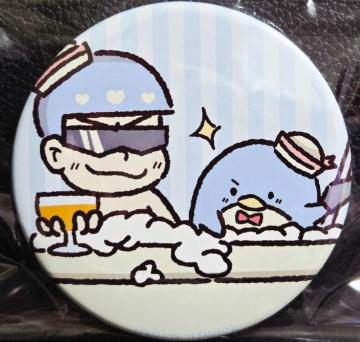☆送料無料☆おそ松さん☆サンリオコラボ/缶バッジ☆カラ松×タキシードサム☆新古品☆
