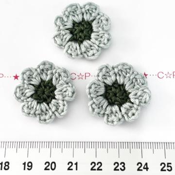 1*ハンドメイド♪花びらよれないお花モチーフ 14