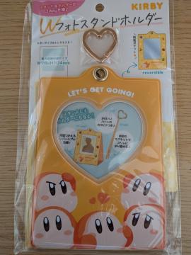 星のカービィ Wフォトスタンドホルダー オレンジ