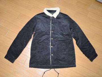 新品エクストララージXLARGEコーデュロイジャケットM黒デッキ