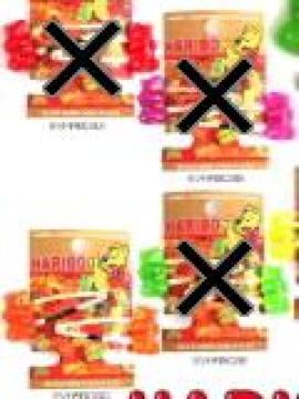 HARIBO・ハリボーベアグミ風チャームヘアピン。オレンジ