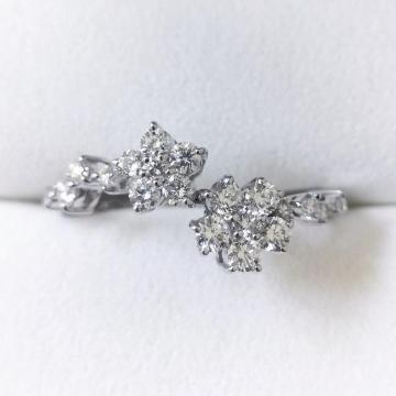 �_�C�������h �t�����[ �����O K18WG 0.431ct 2.07g