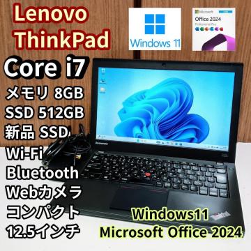 Lenovo ThinkPad Corei7 ������8GB �V�iSSD512GB Web�J���� Windows11 Office