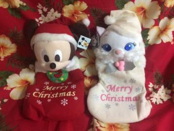 新品未使用☆Disney☆ミッキー&おしゃれキャットのクリスマス☆