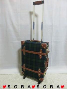 超人気♪3桁ダイヤルロック付 伸縮式2段切替ハンドル 英国風トロッターキャリーケース